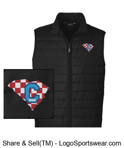 '96 Men's Packable Puffer Vest (Class of 96 logo) Design Zoom